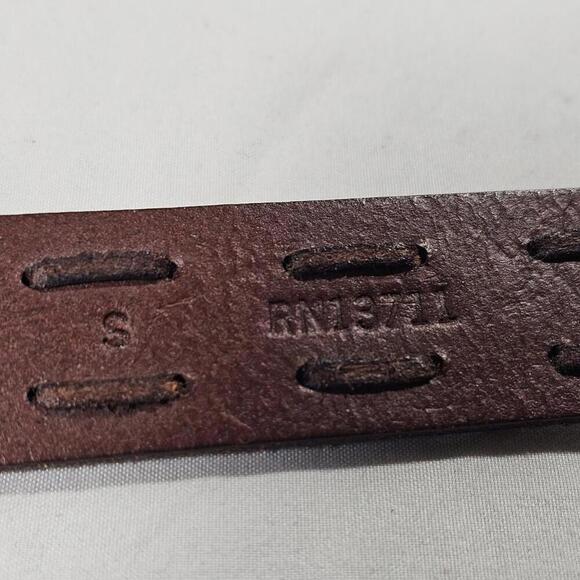 Vintage Amanda Smith Genuine Brown Leather Belt - Women's Size Small - Picture 7 of 9